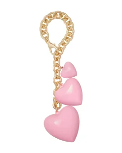 The Puffy Heart Bag Charm in Pink