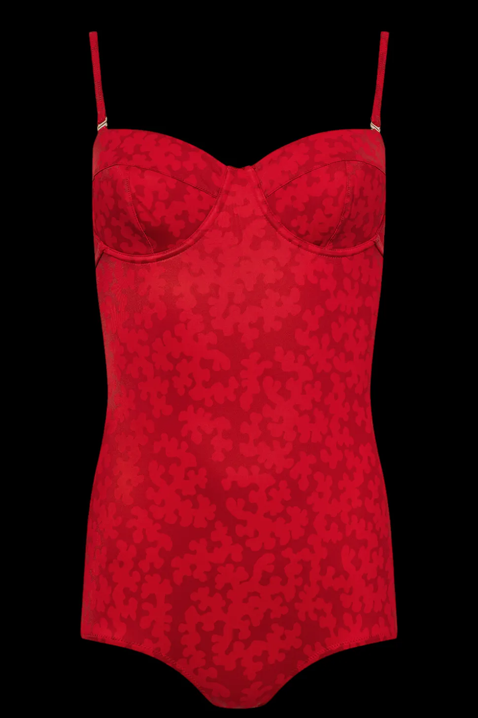 The Regina One-Piece in Red Coral
