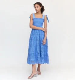The Ribbon Ellie Nap Dress in Sky Blue Lace