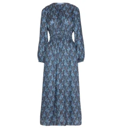 The Rosely Dress in Navy Cala Paisley