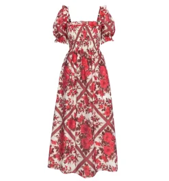 The Scarlett Nap Dress in Red Diamond Rose