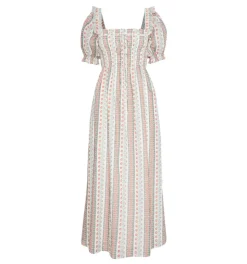 The Scarlett Nap Dress in Cosmos Floral Stripe