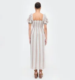 The Scarlett Nap Dress in Cosmos Floral Stripe