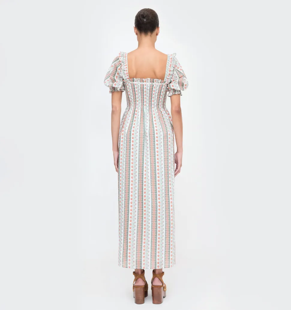 The Scarlett Nap Dress in Cosmos Floral Stripe