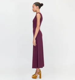 The Sloane Dress in Aubergine