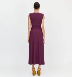 The Sloane Dress in Aubergine