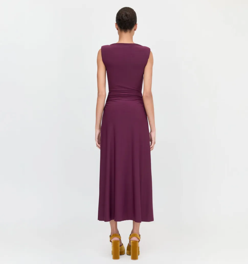 The Sloane Dress in Aubergine