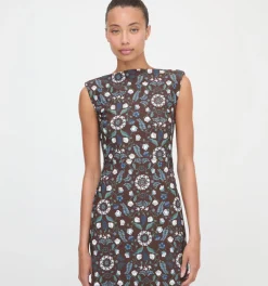 The Sloane Dress in Chocolate Swedish Floral