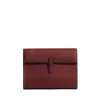The Small Soft Clutch in Deep Red Nappa