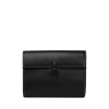 The Small Soft Clutch in Black Nappa