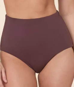 The Super High Waist Bikini Bottom in Mink