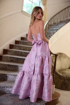 The Vivian Dress in Orchid Baroque Floral