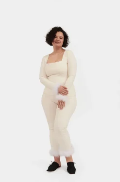 The Weekend Chic Set with Leggings in White