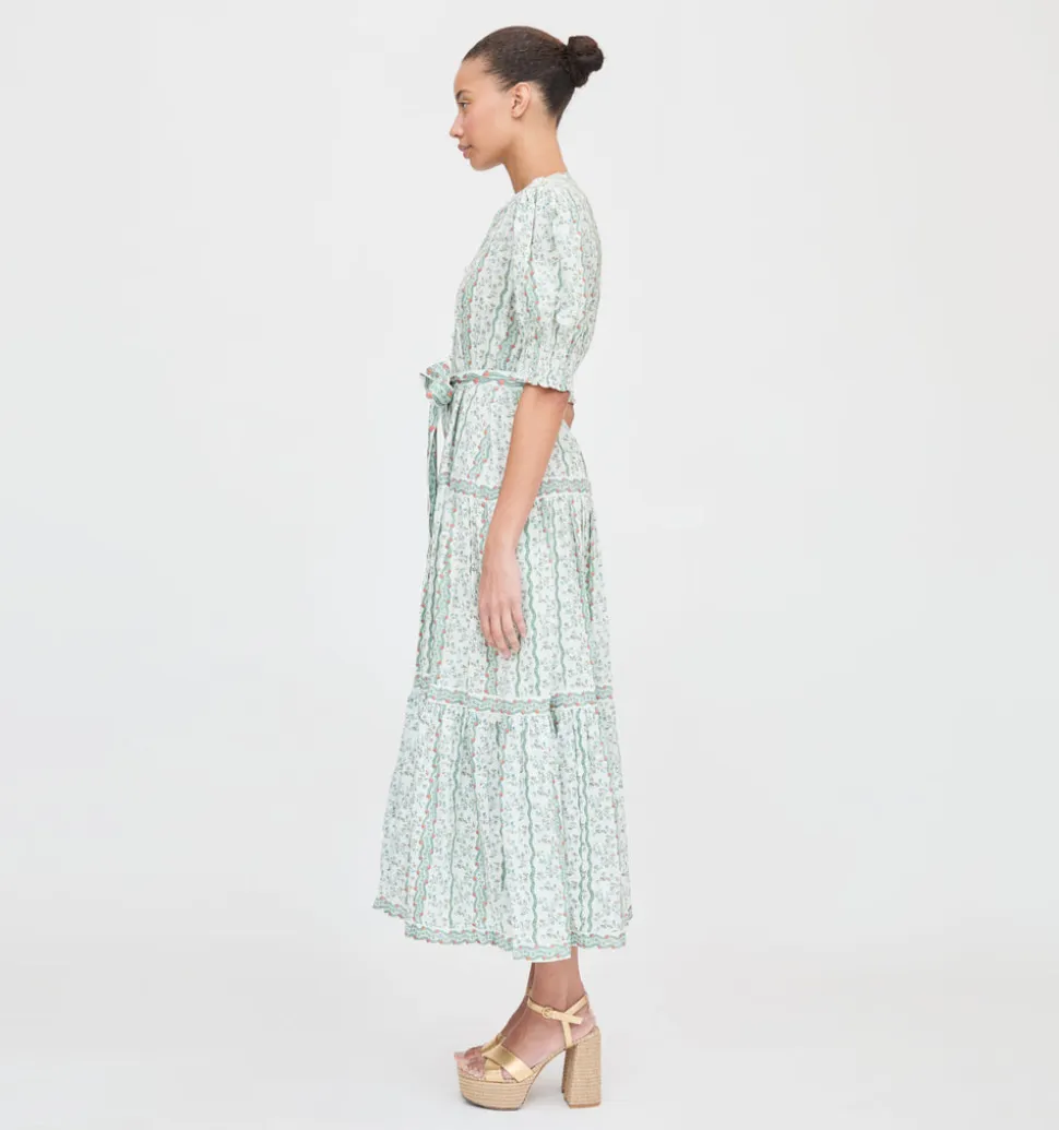 The Yara Dress in Green Provence Floral