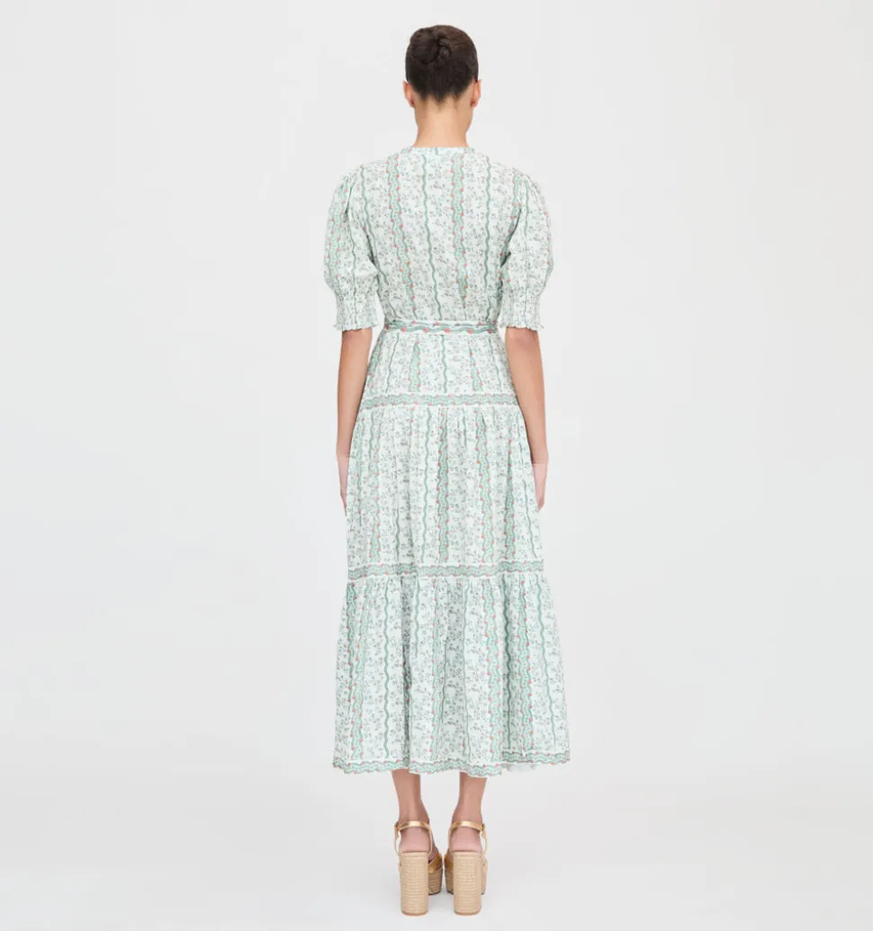 The Yara Dress in Green Provence Floral