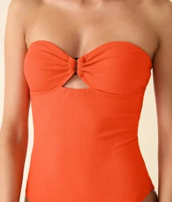The Zoe One Piece in Vermillion