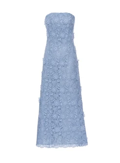 Tia Dress Dusty Blue Lace