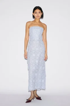 Tia Dress Dusty Blue Lace