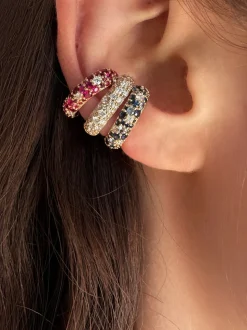 Tidepool Ear Cuff in Sapphire