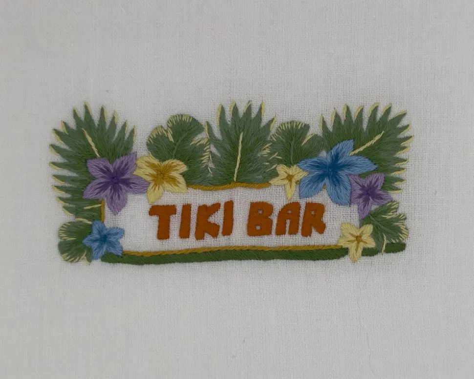 Tiki Bar Hand Towel