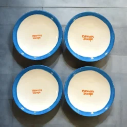 Tiny “Caviar Bumps” Plates, Set of 4