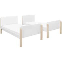 TipToe Bunk Bed in White & Washed Natural
