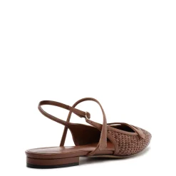 Tita Raffia Flat in Chocolate Fondue