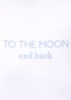 To the Moon Stars Mini Pillow in Cloud