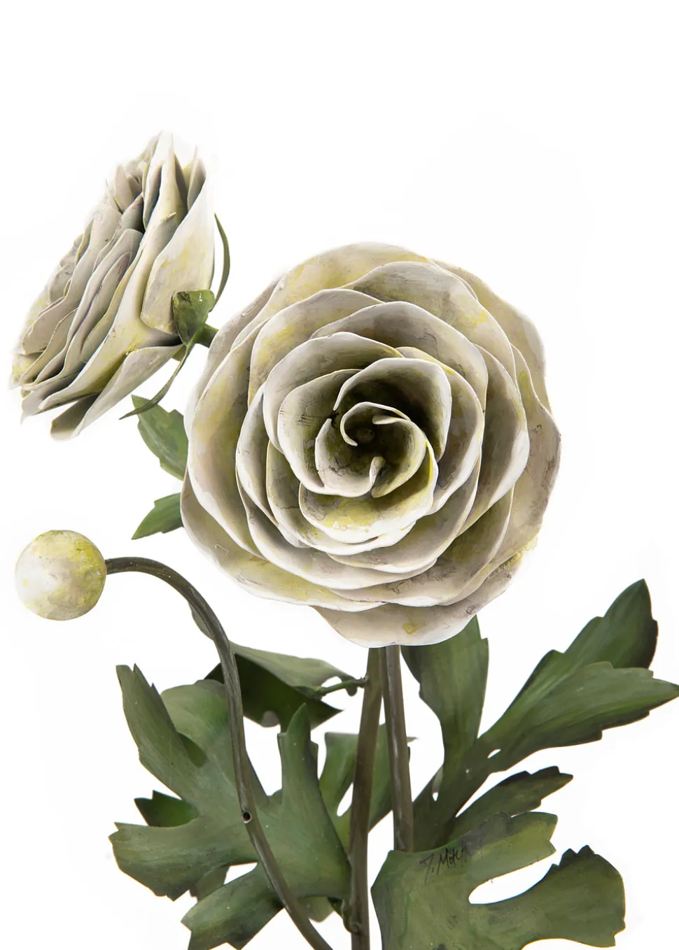 Tole Flower Potted Ranuculas