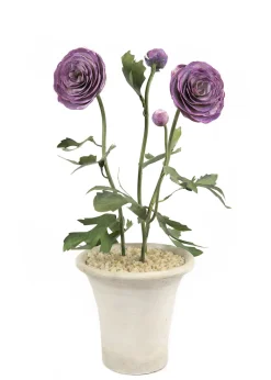 Tole Flower Standard Ranuculas