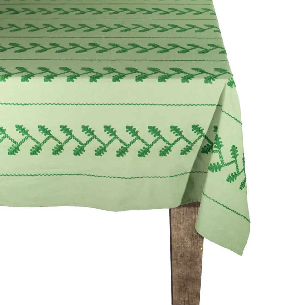 Tonal Green Vine Tablecloth