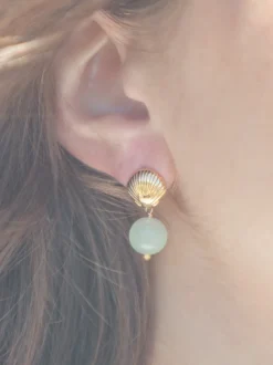 Tori Earrings in Light Green