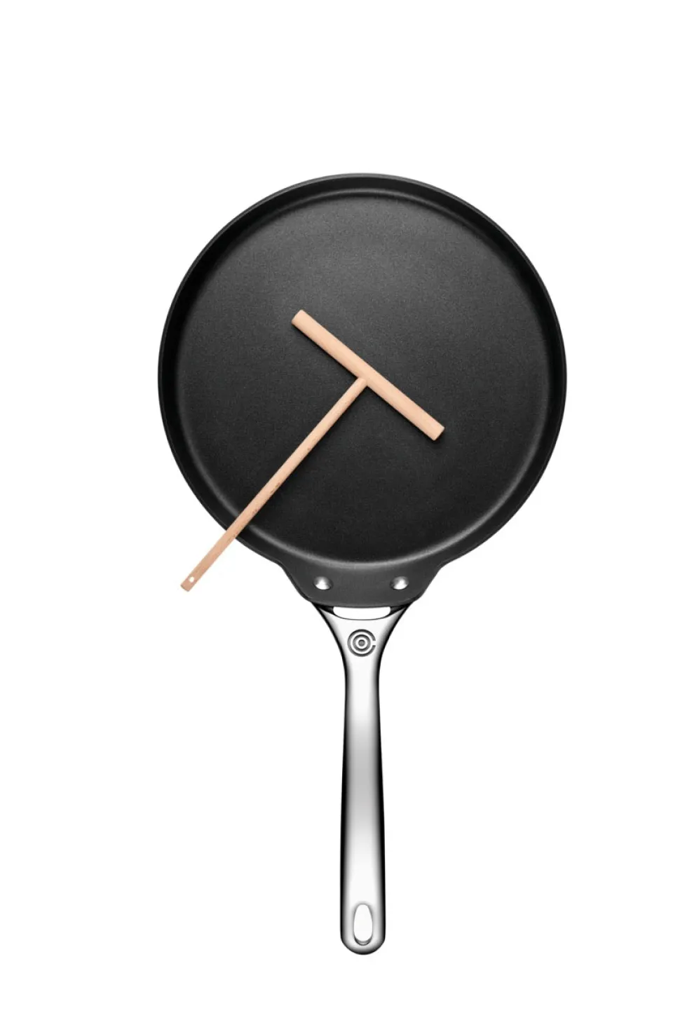 Toughened Nonstick PRO 11" Crepe Pan with Rateau