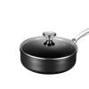 Toughened Nonstick PRO 3-1/2 qt. Saute Pan with Glass Lid