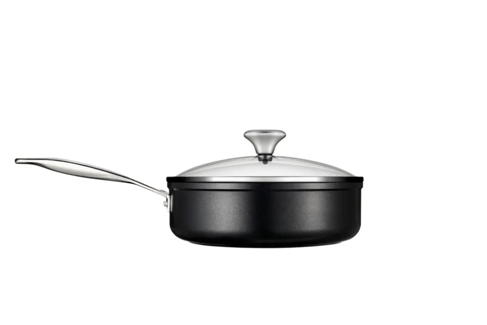 Toughened Nonstick PRO 3-1/2 qt. Saute Pan with Glass Lid