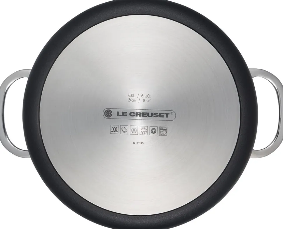 Toughened Nonstick PRO 6-1/3 qt. Stockpot with Glass Lid