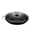 Toughened Nonstick PRO 4 qt. Shallow Casserole & Braiser with Glass Lid