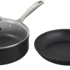 Toughened Nonstick PRO 3-Piece Set (10" Fry Pan, 4.25 qt. Saute Pan w/ Lid)