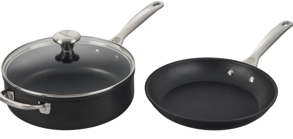 Toughened Nonstick PRO 3-Piece Set (10" Fry Pan, 4.25 qt. Saute Pan w/ Lid)