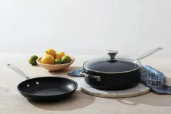 Toughened Nonstick PRO 3-Piece Set (10" Fry Pan, 4.25 qt. Saute Pan w/ Lid)