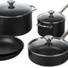 Toughened Nonstick PRO 10-Piece Set (8" Fry Pan, 11" Fry Pan, 2 qt. Saucepan w/Lid, 3 qt. Saucepan w/Lid, 3 1/2 qt. Saute Pan w/Lid, 6 1/3 qt. Stockpot w/Lid)