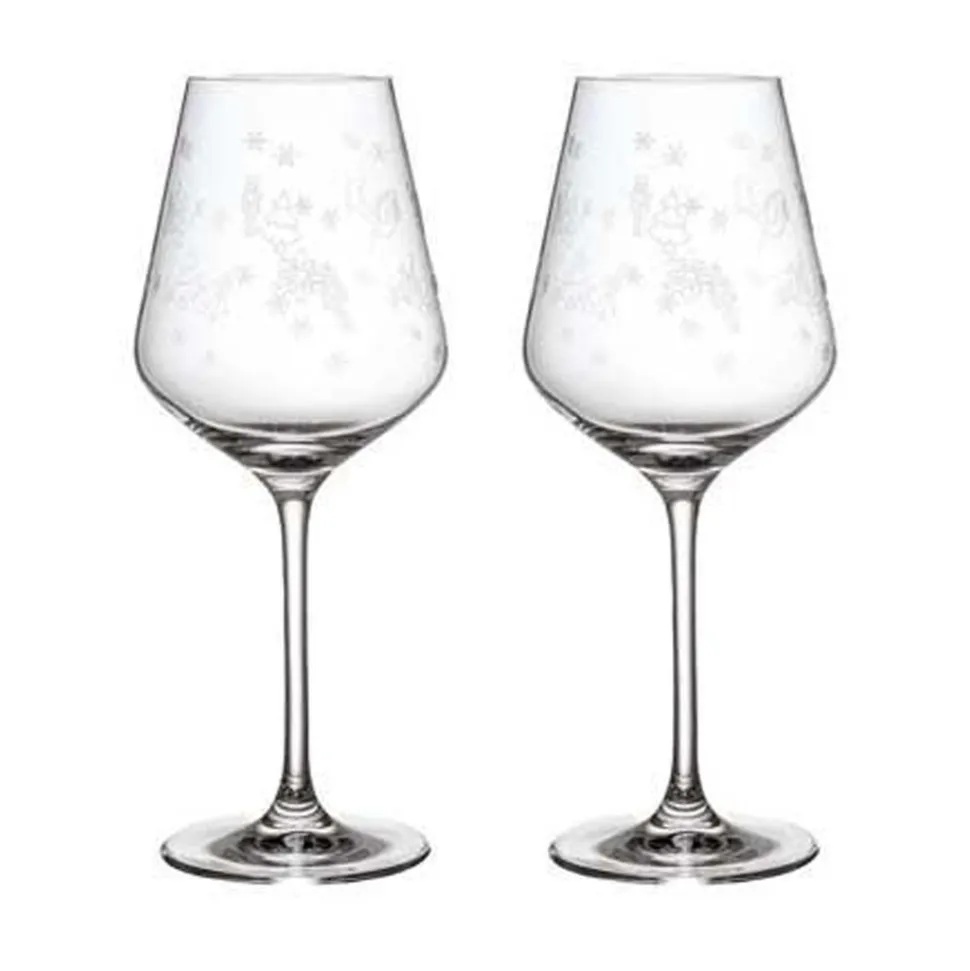 Toys Delight Stems Red Wine Goblet Set in Clear, Set of 2
