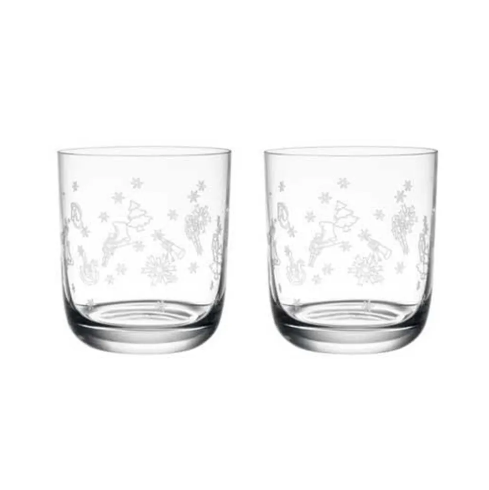 Toys Delight Stems Water Glass Set in Clear, Set of 2