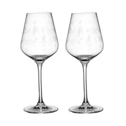 Toys Delight Stems White Wine Goblet Set in Clear, Set of 2