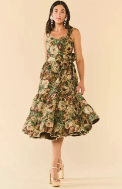 Tracy Set in Flora Floral Jacquard