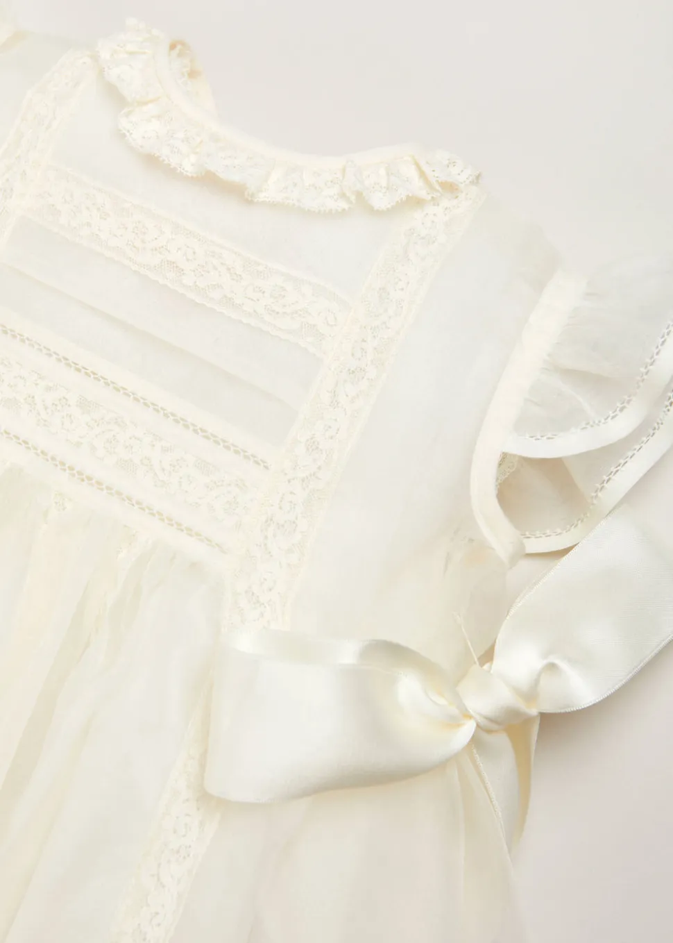 Traditional Christening Gown in Cream