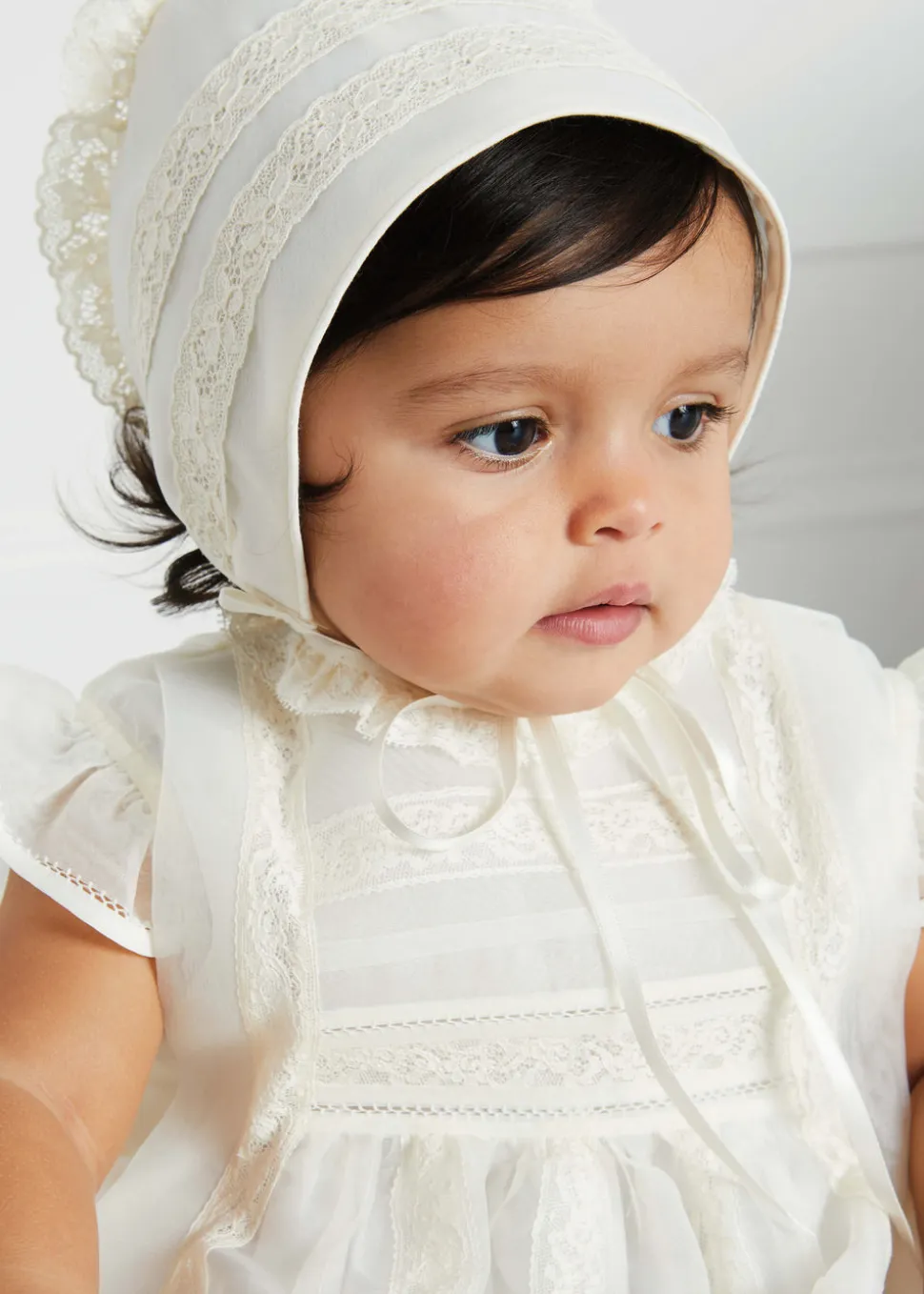 Traditional Christening Gown in Cream