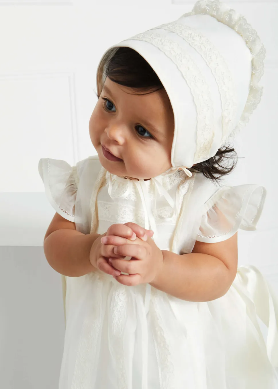 Traditional Christening Gown in Cream