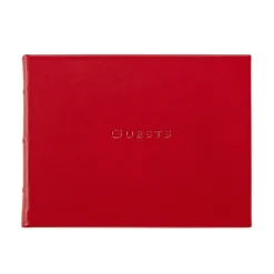 Traditional Leather Guest Book