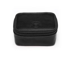 Travel Watch Case No. 257 in Vintage Black Leather